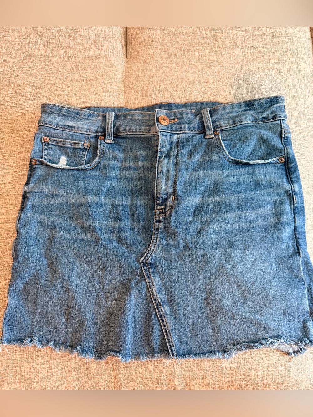 American Eagle Outfitters Blue Denim Mini Skirt 14